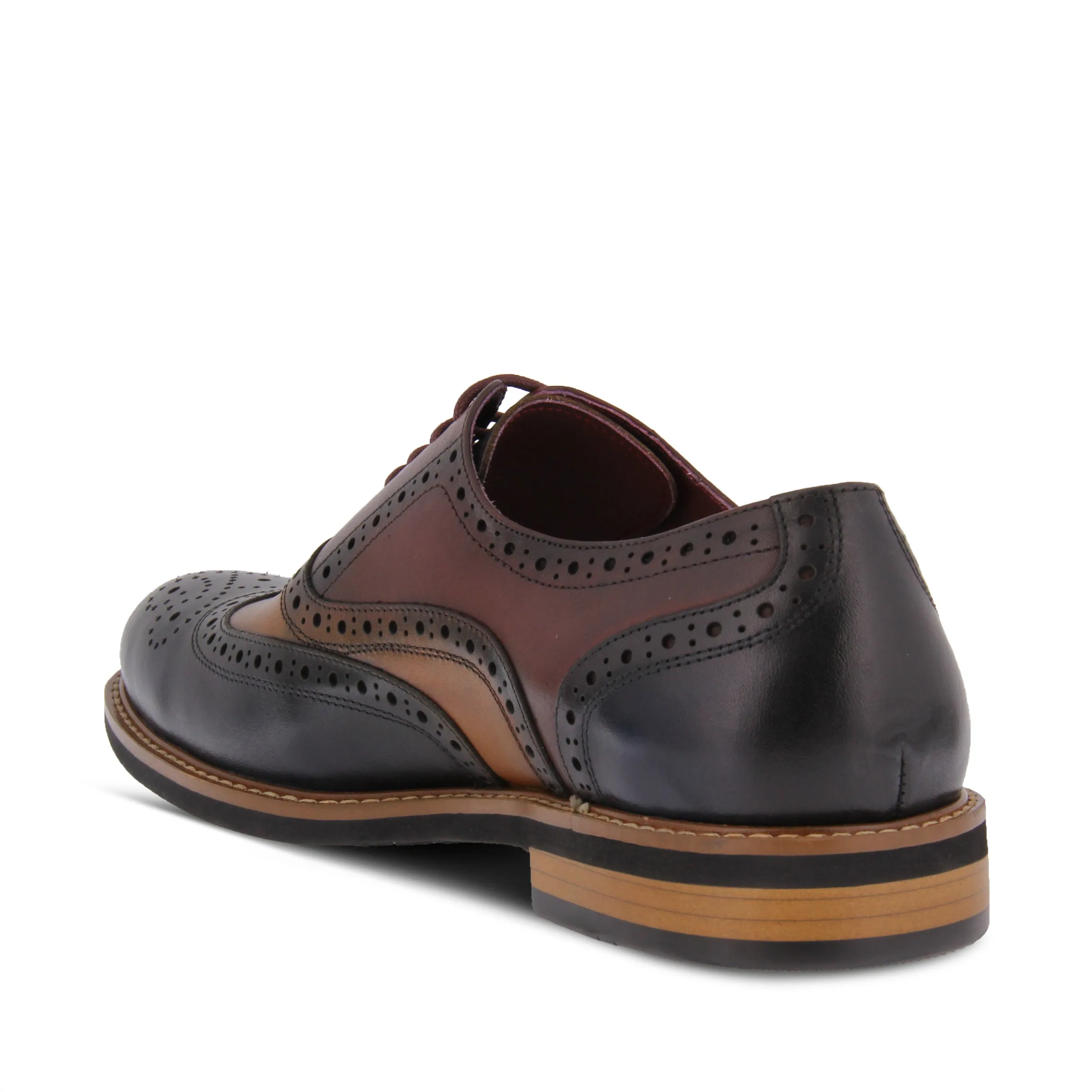L'Artiste Niko Brown Wingtip Dress Shoes
