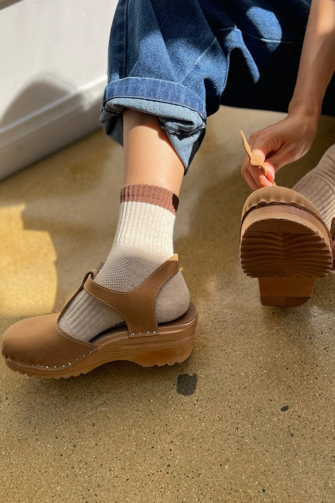 Le Bon Shoppe Black Coffee Colour Block Girlfriend Socks