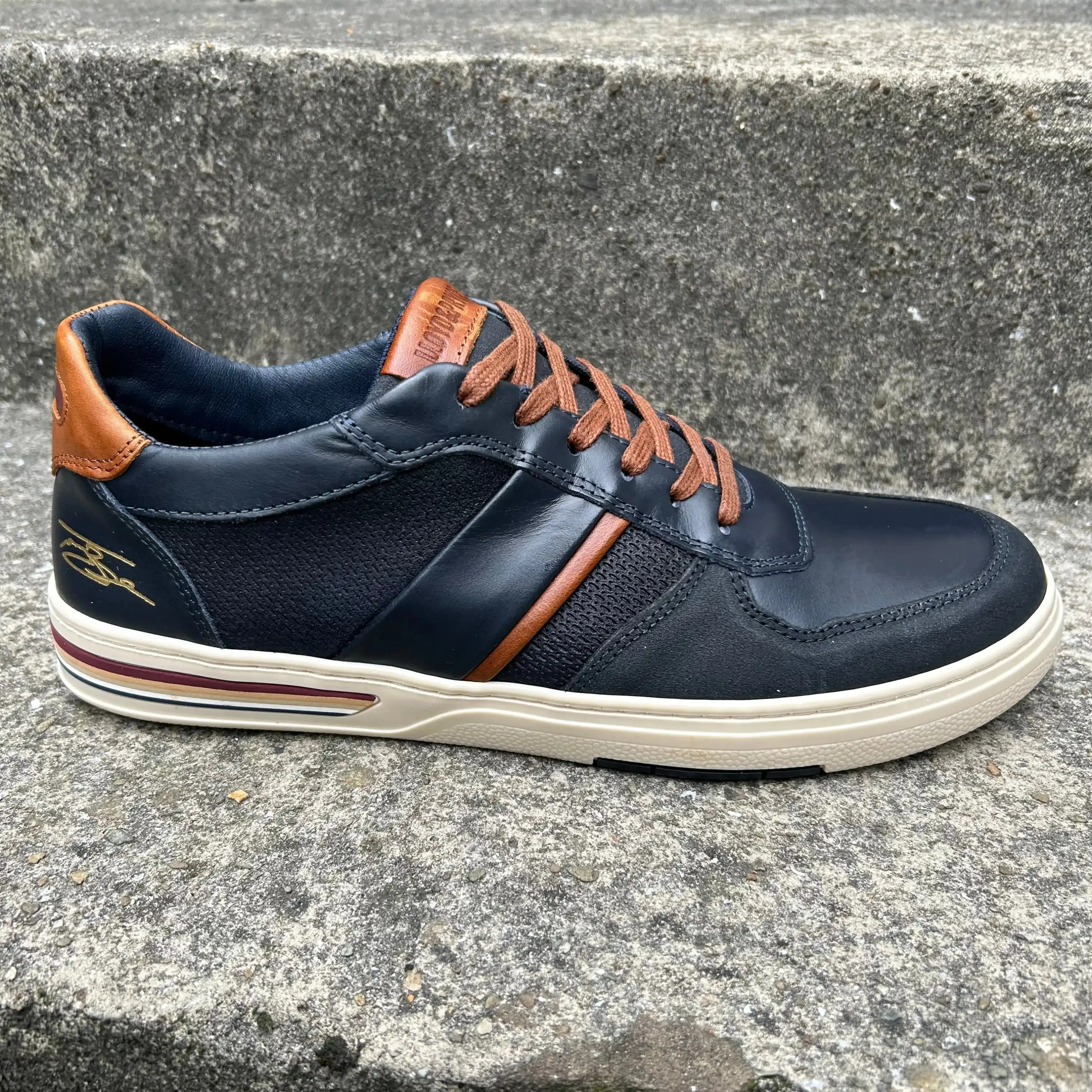 Lloyd & Pryce Mens Montoya Sneakers Storm Navy