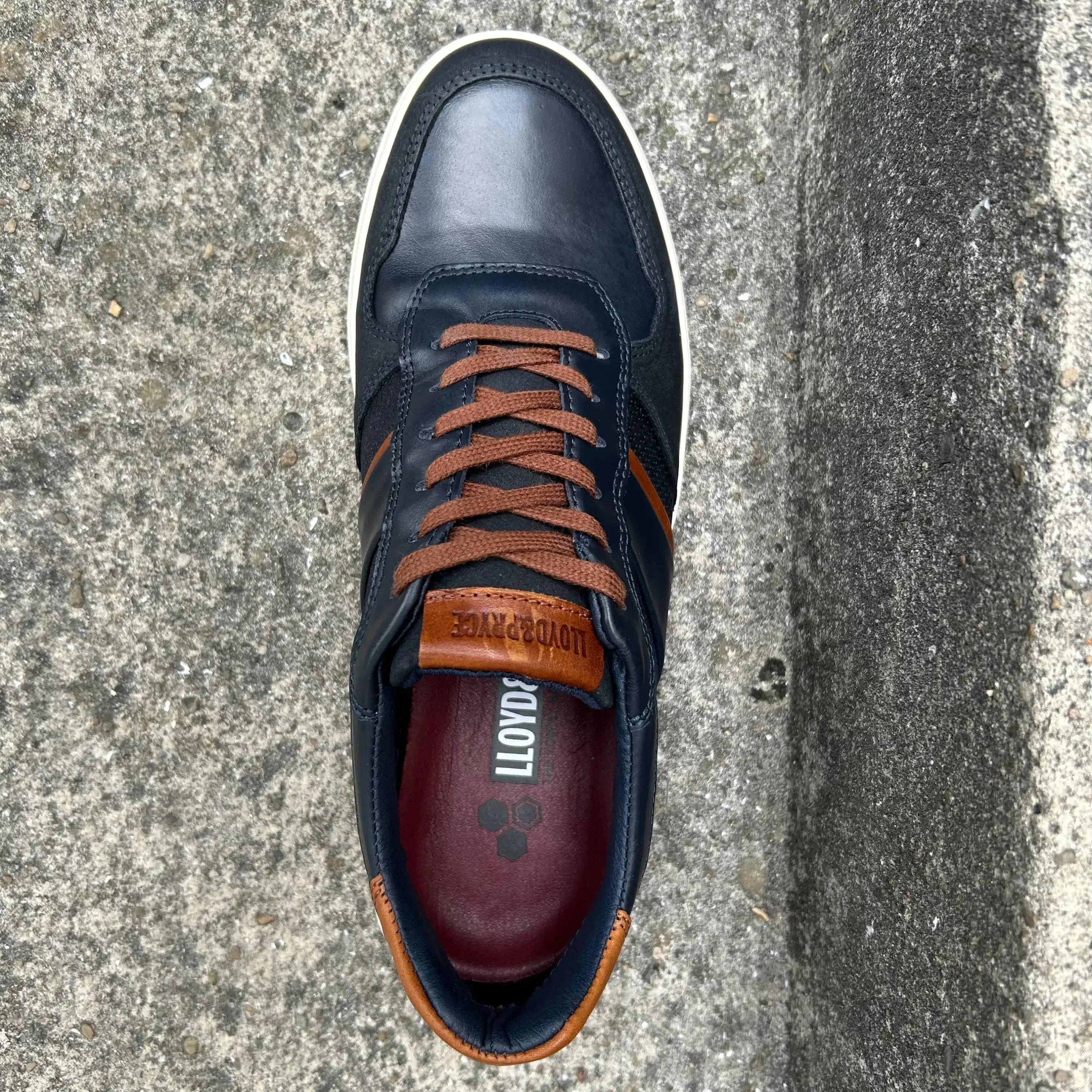 Lloyd & Pryce Mens Montoya Sneakers Storm Navy
