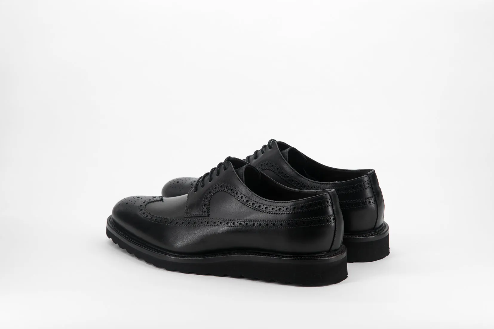 LONGWING BLUCHER SHOES - BLACK