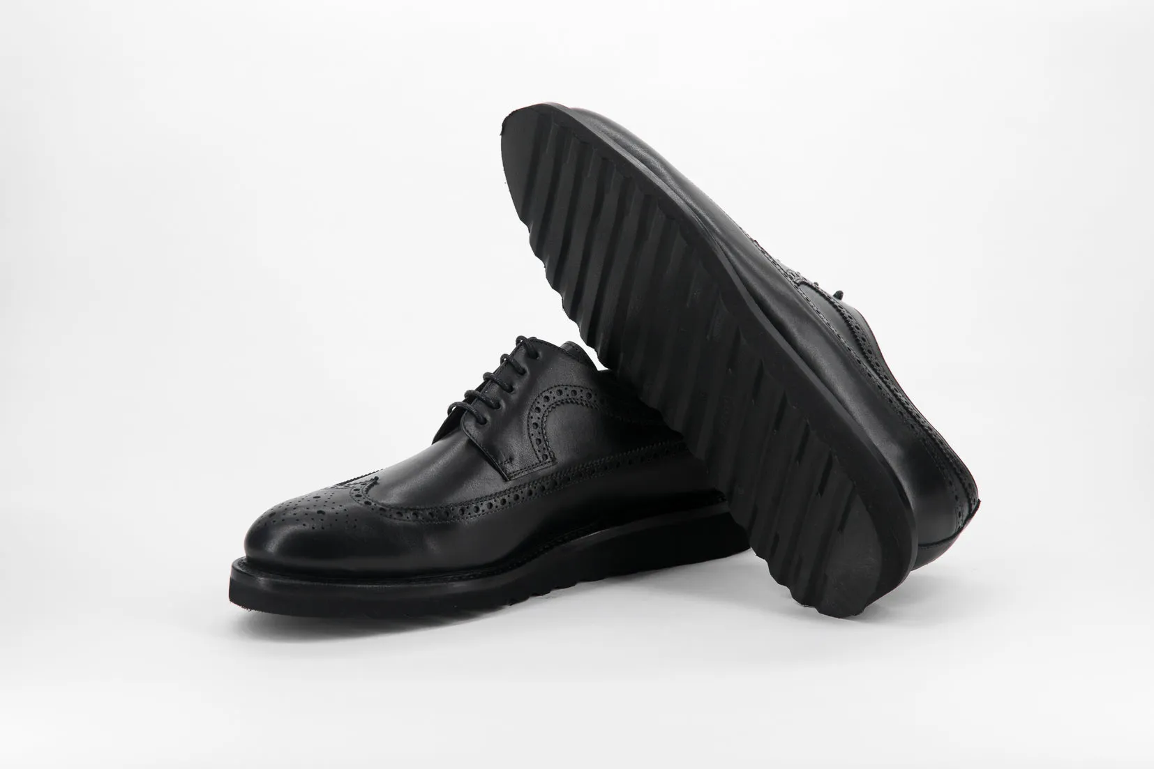 LONGWING BLUCHER SHOES - BLACK