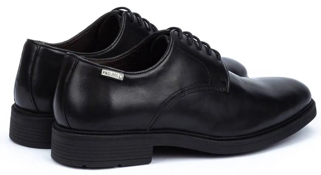 'LORCA' men's dressed ergonomic lace-up shoe - Black