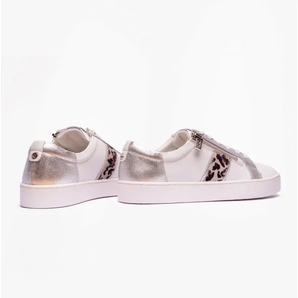 Lotus SAHARA Womens Casual Trainers White/Leopard