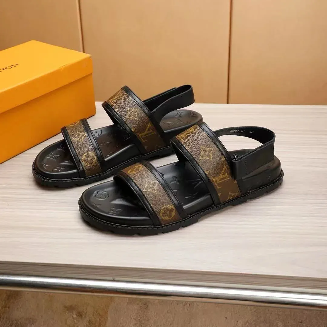 LOUIS VUITTON || LV Sunset Flat Comfort Sandal For Men
