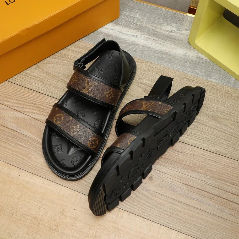 LOUIS VUITTON || LV Sunset Flat Comfort Sandal For Men