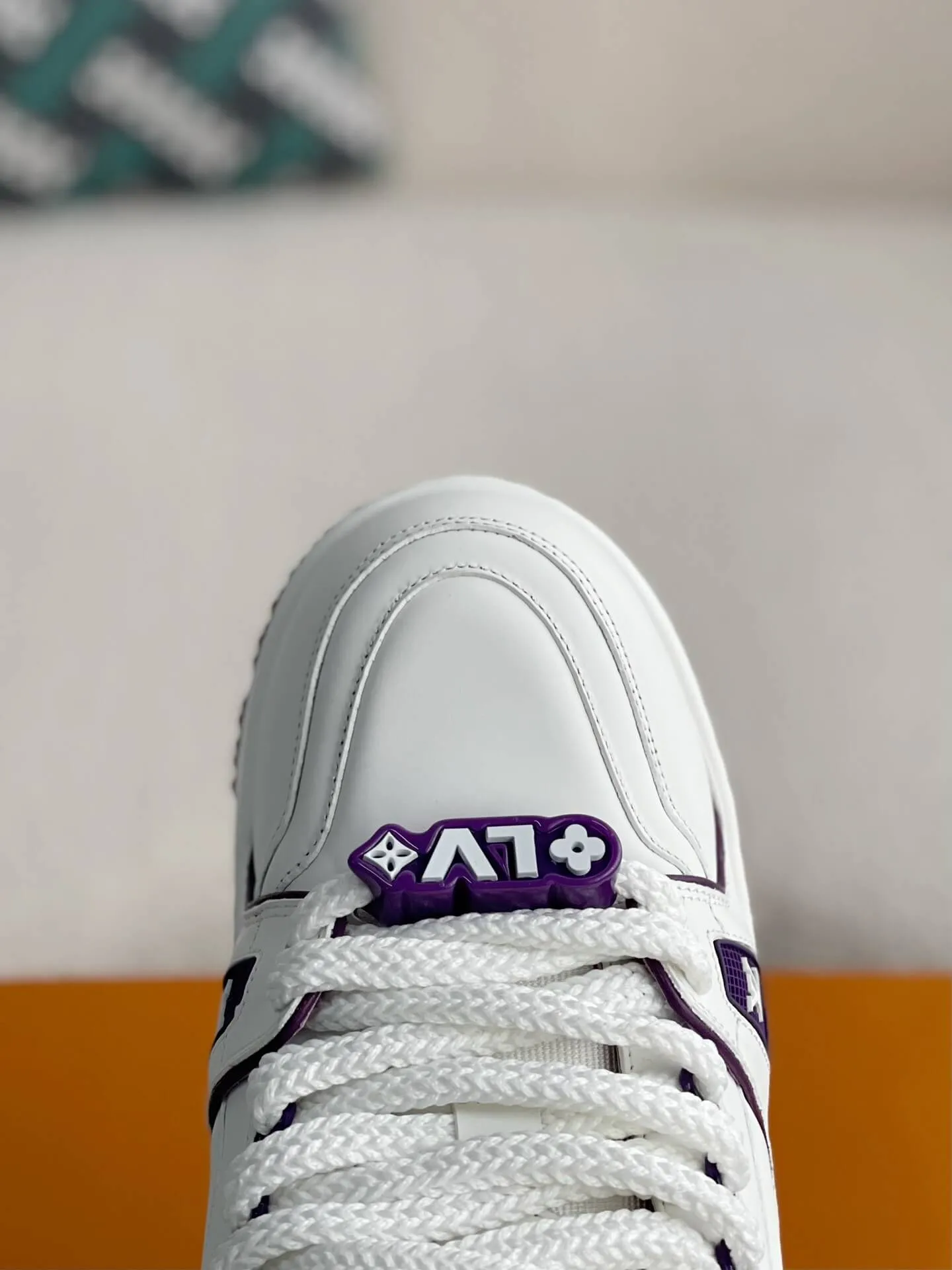 Louis Vuitton LV Trainer White Purple Maxi Sneaker