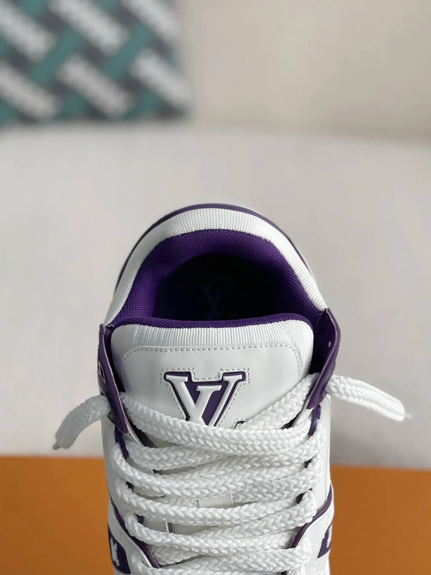Louis Vuitton LV Trainer White Purple Maxi Sneaker