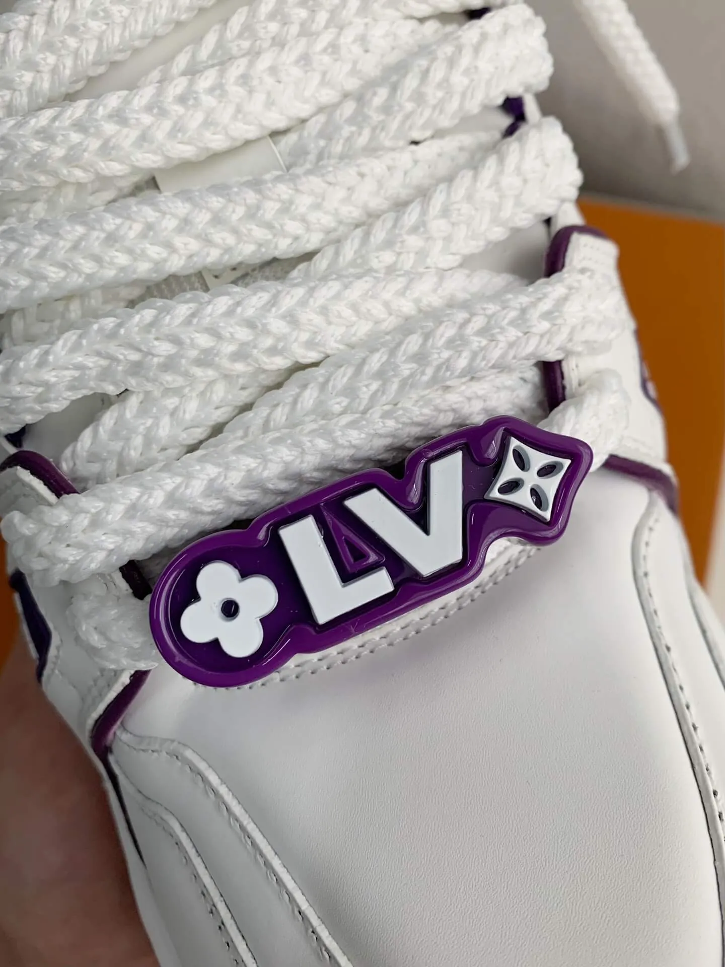 Louis Vuitton LV Trainer White Purple Maxi Sneaker
