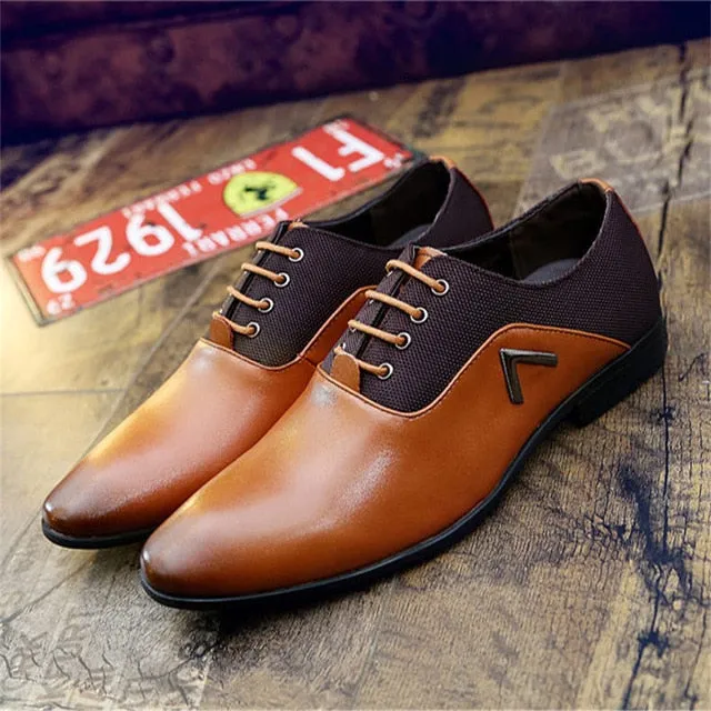 Luxury Brand Men England Trend Leather Shoes