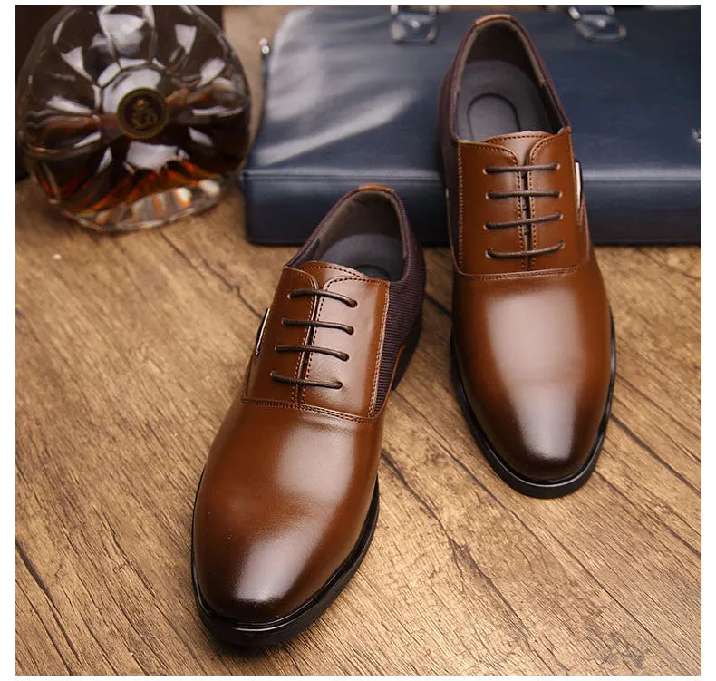 Luxury Brand Men England Trend Leather Shoes