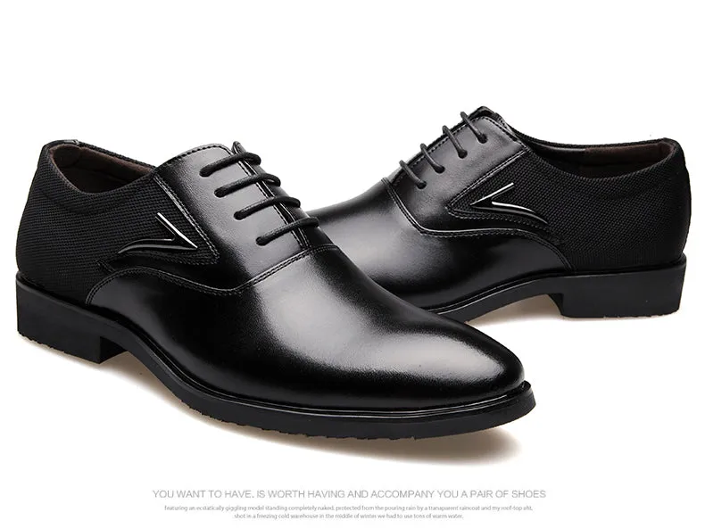Luxury Brand Men England Trend Leather Shoes