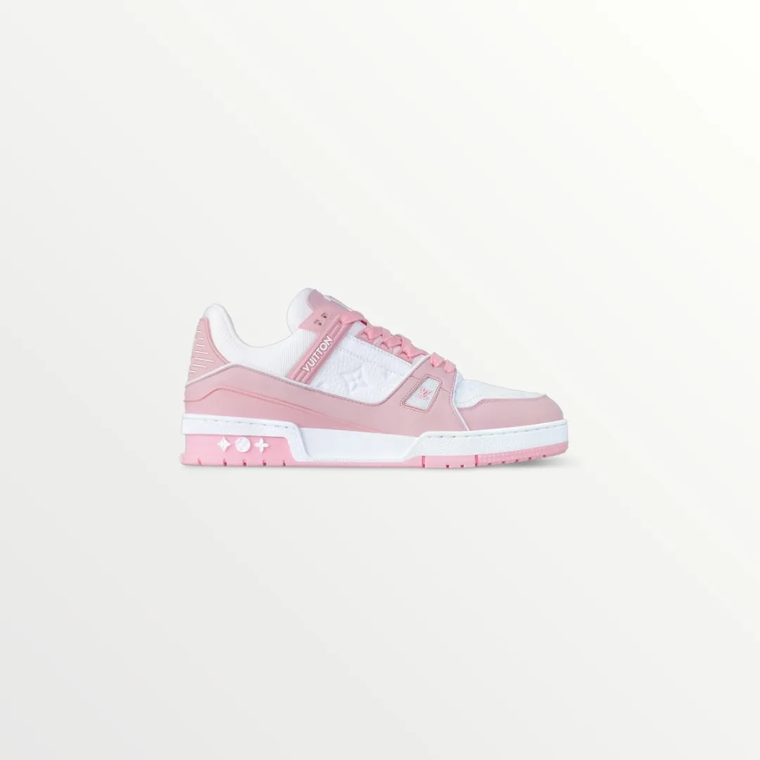 lv trainer rose sneaker