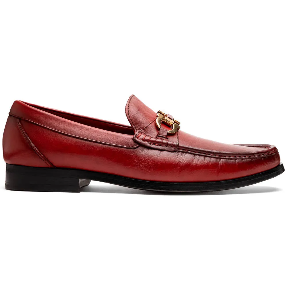 Marco Di Milano Cassarano in Red Calf Leather Loafers