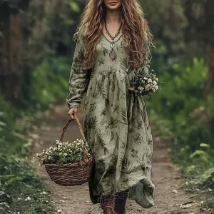 Martha - Vintage Dress with Floral Pattern