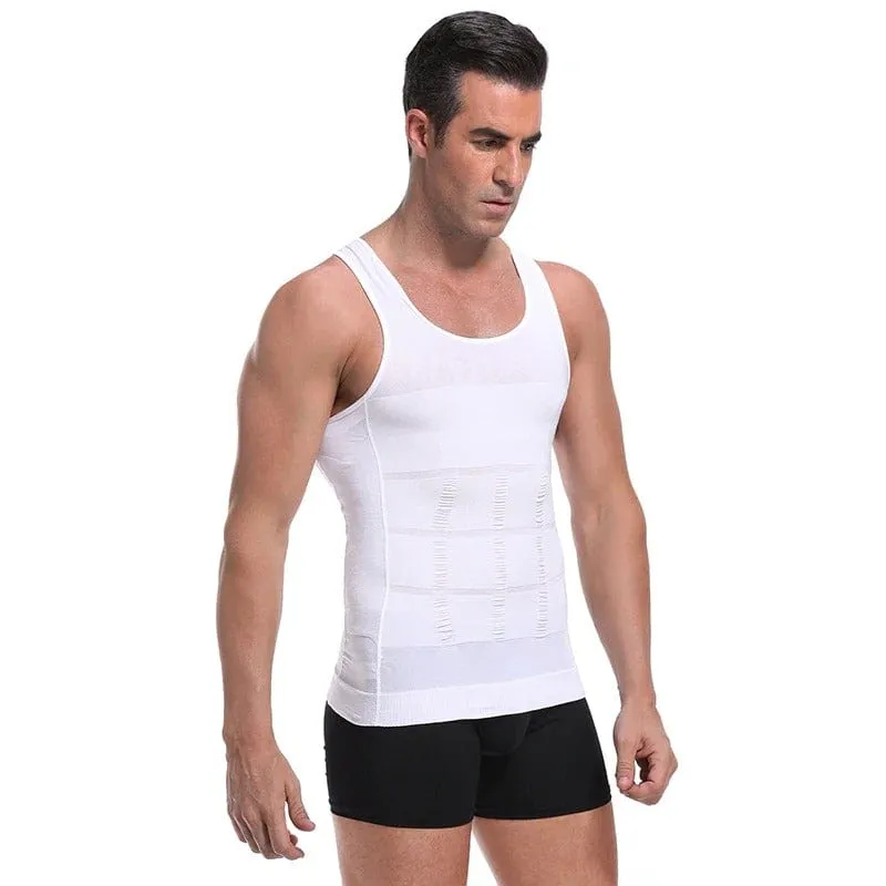 Men Seamless Slimming Abs Compression Body Shaper Corset Vest