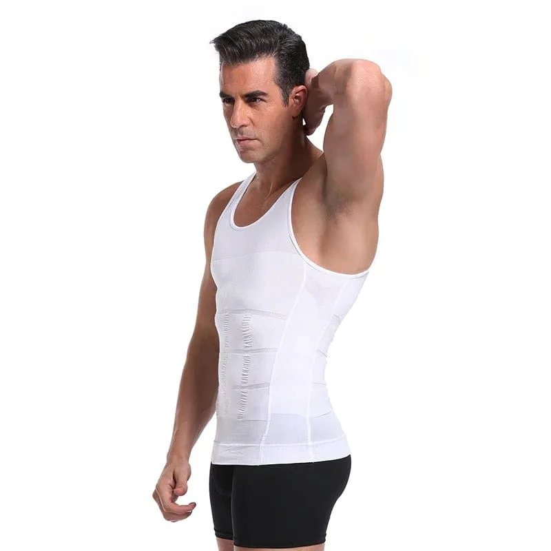 Men Seamless Slimming Abs Compression Body Shaper Corset Vest