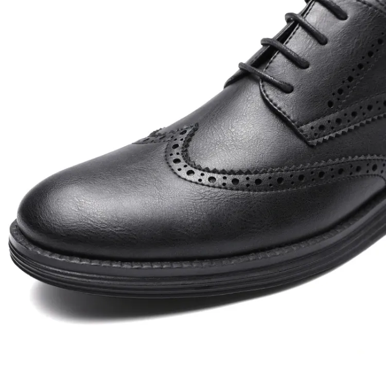 Men's Casual Oxford Vegan Leather Shoes with Wingtip | Eco-Friendly Materials