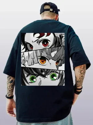 Men's Fashion Anime Print Casual Short Sleeve T-Shirt