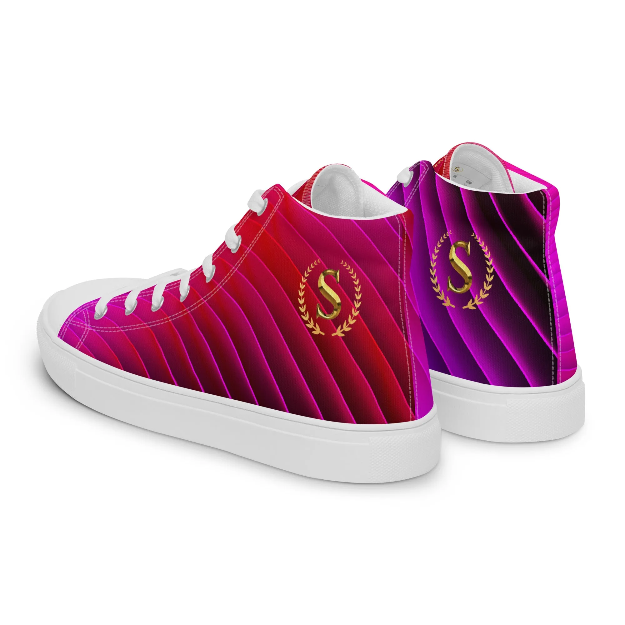 Men’s high top canvas shoes