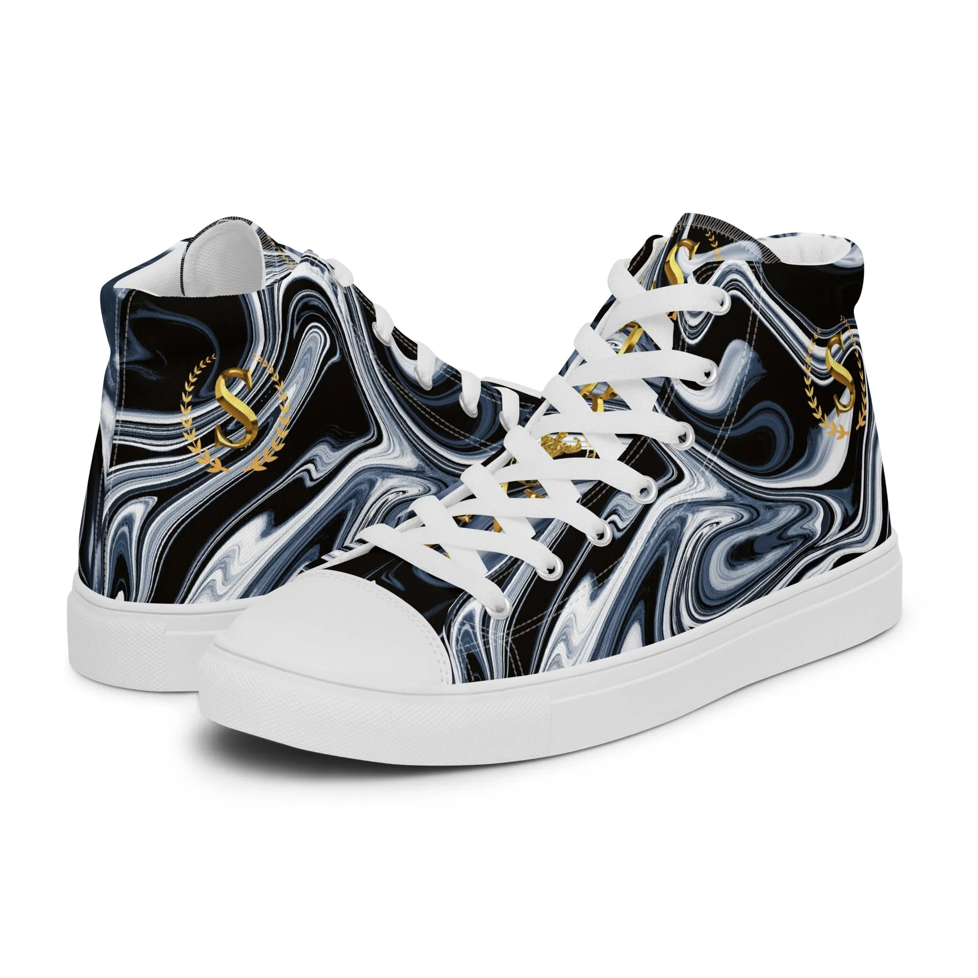 Men’s high top canvas shoes