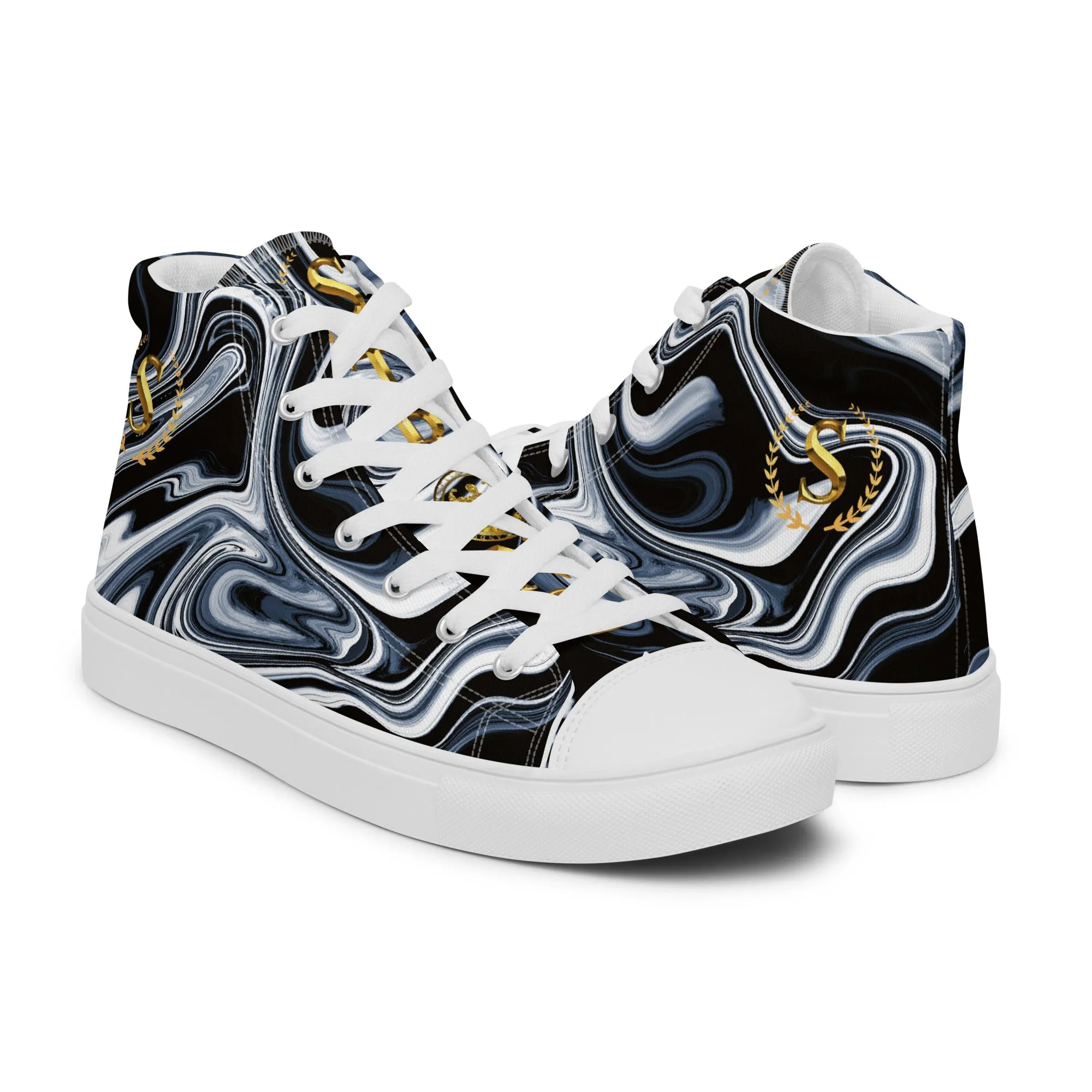 Men’s high top canvas shoes