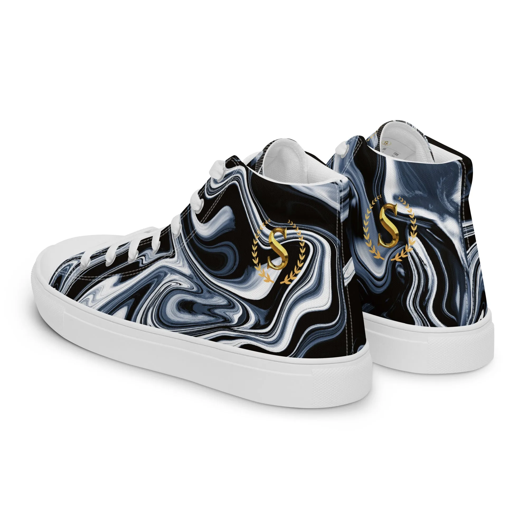Men’s high top canvas shoes