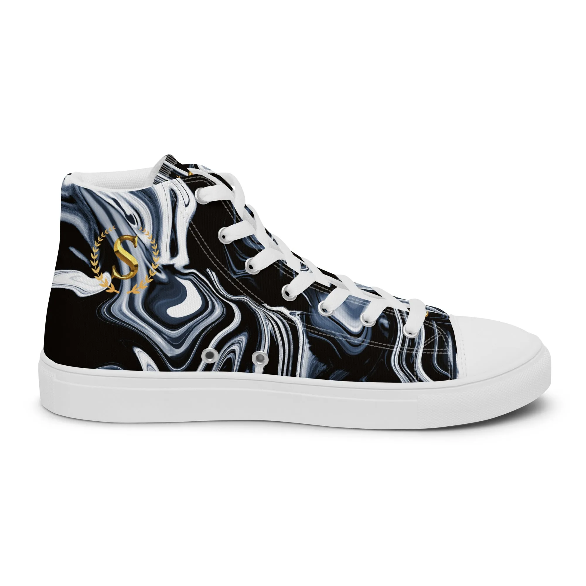 Men’s high top canvas shoes