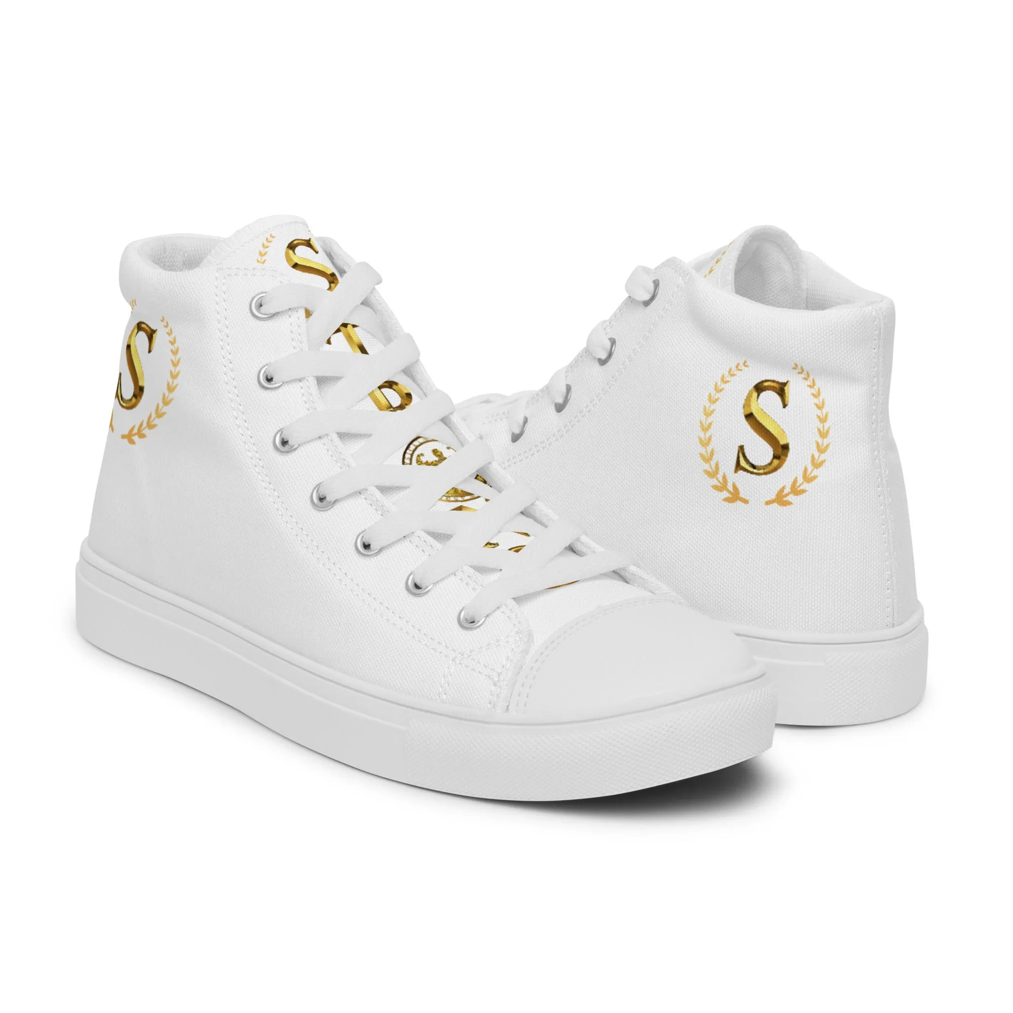 Men’s high top canvas shoes