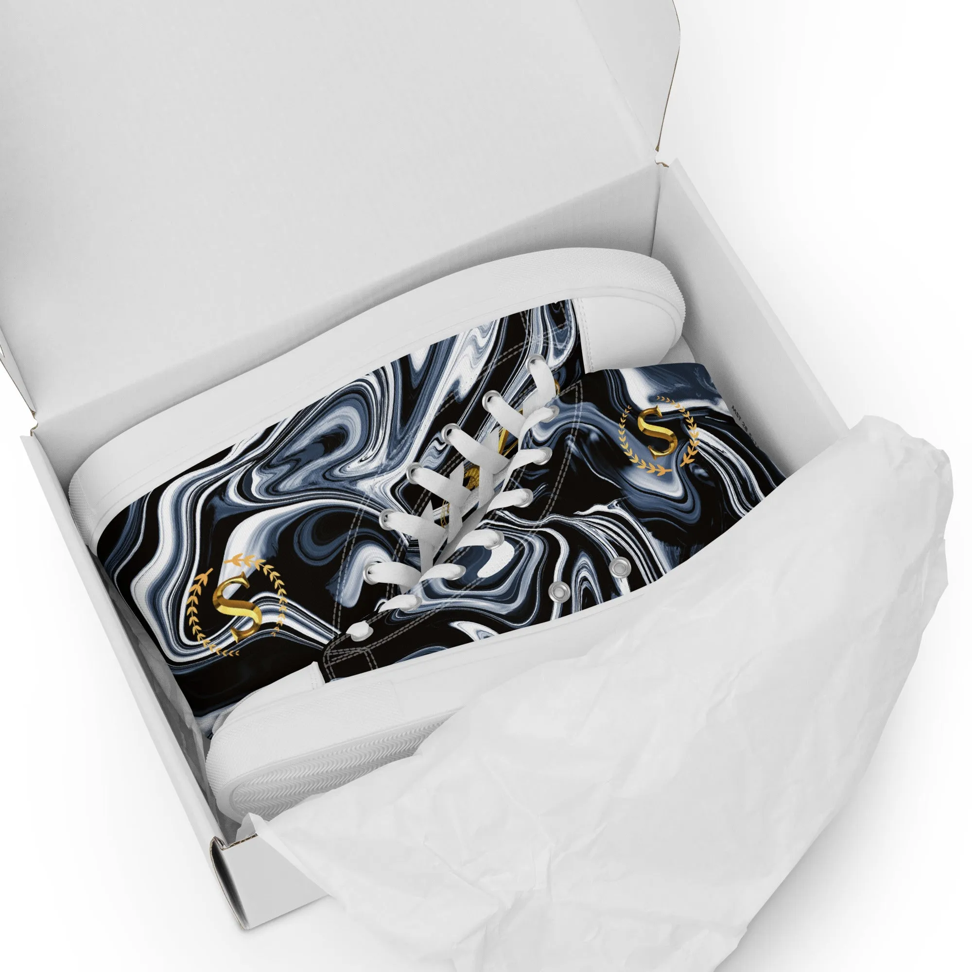 Men’s high top canvas shoes
