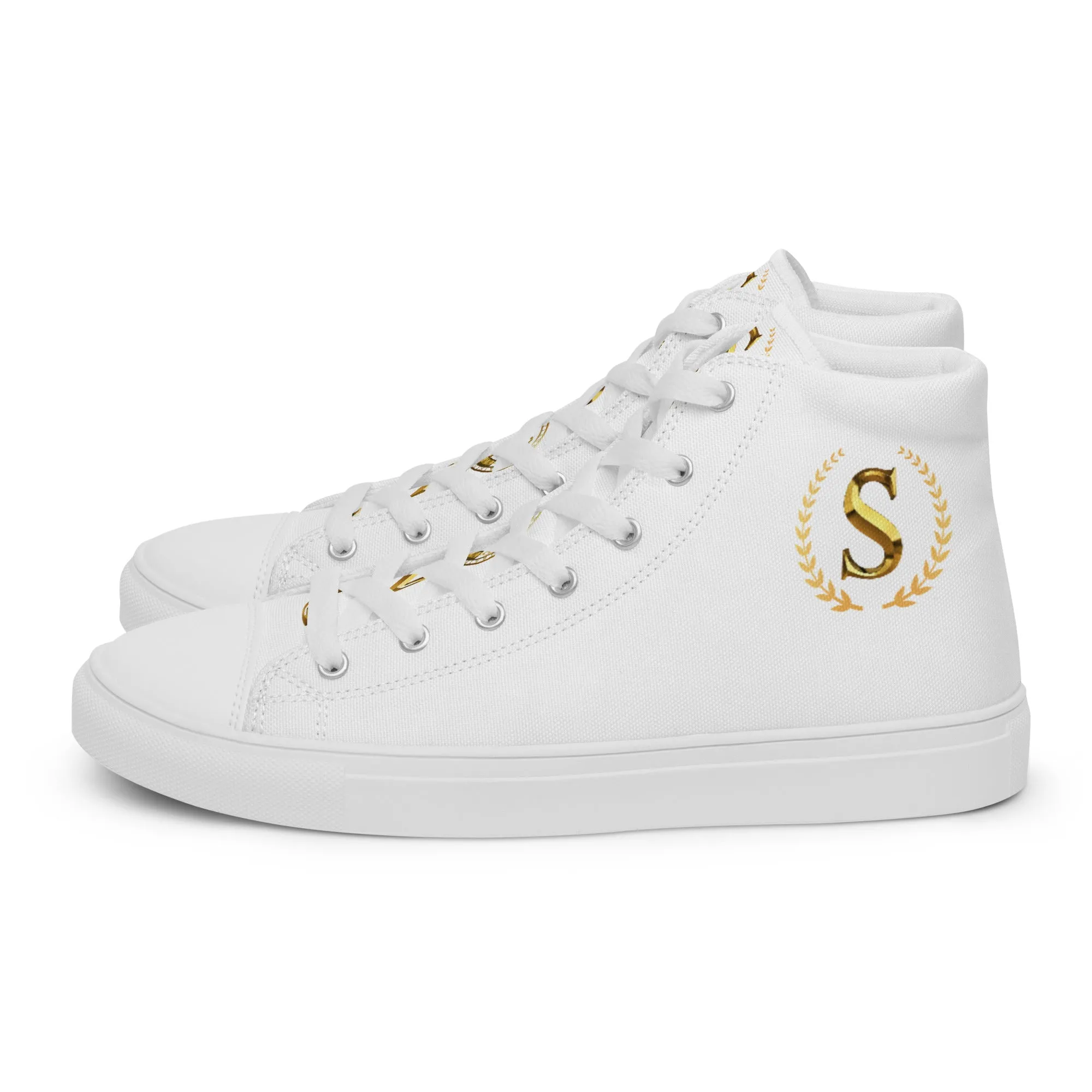 Men’s high top canvas shoes