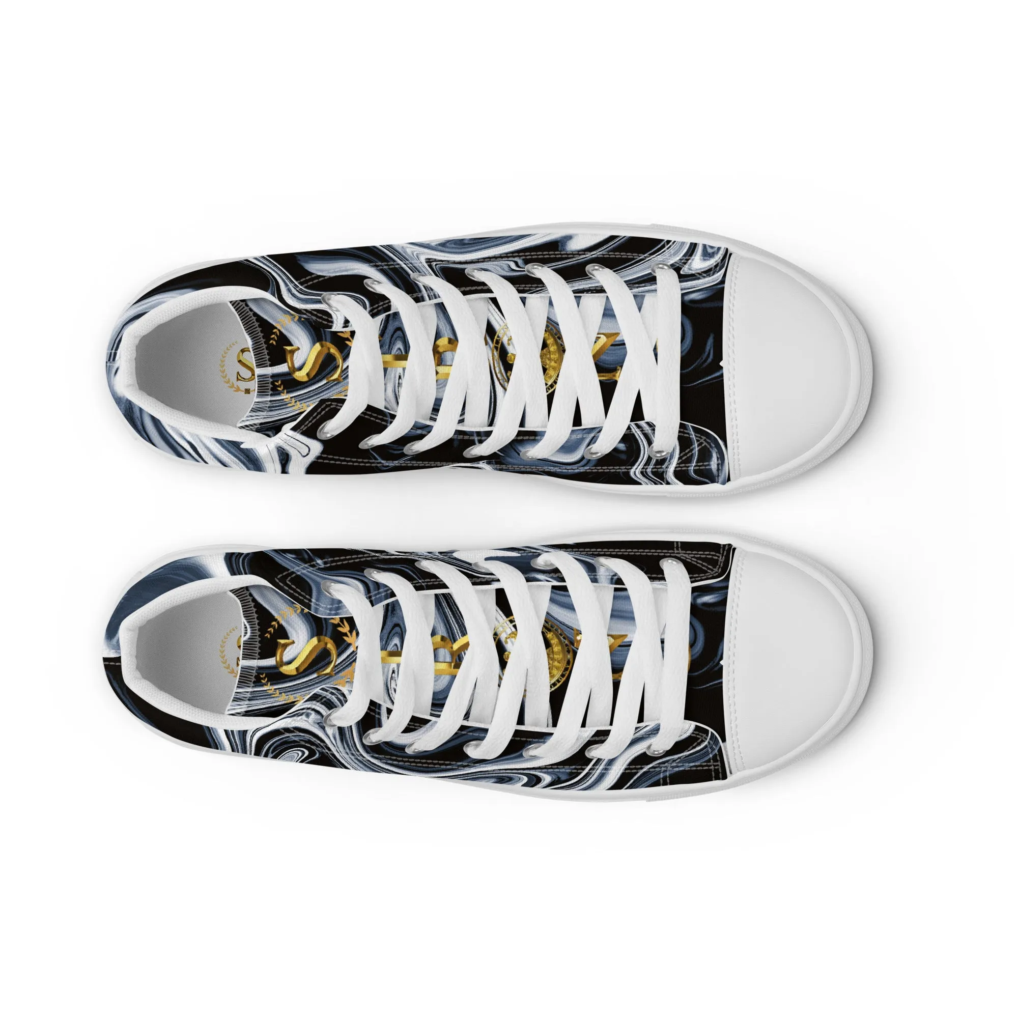 Men’s high top canvas shoes