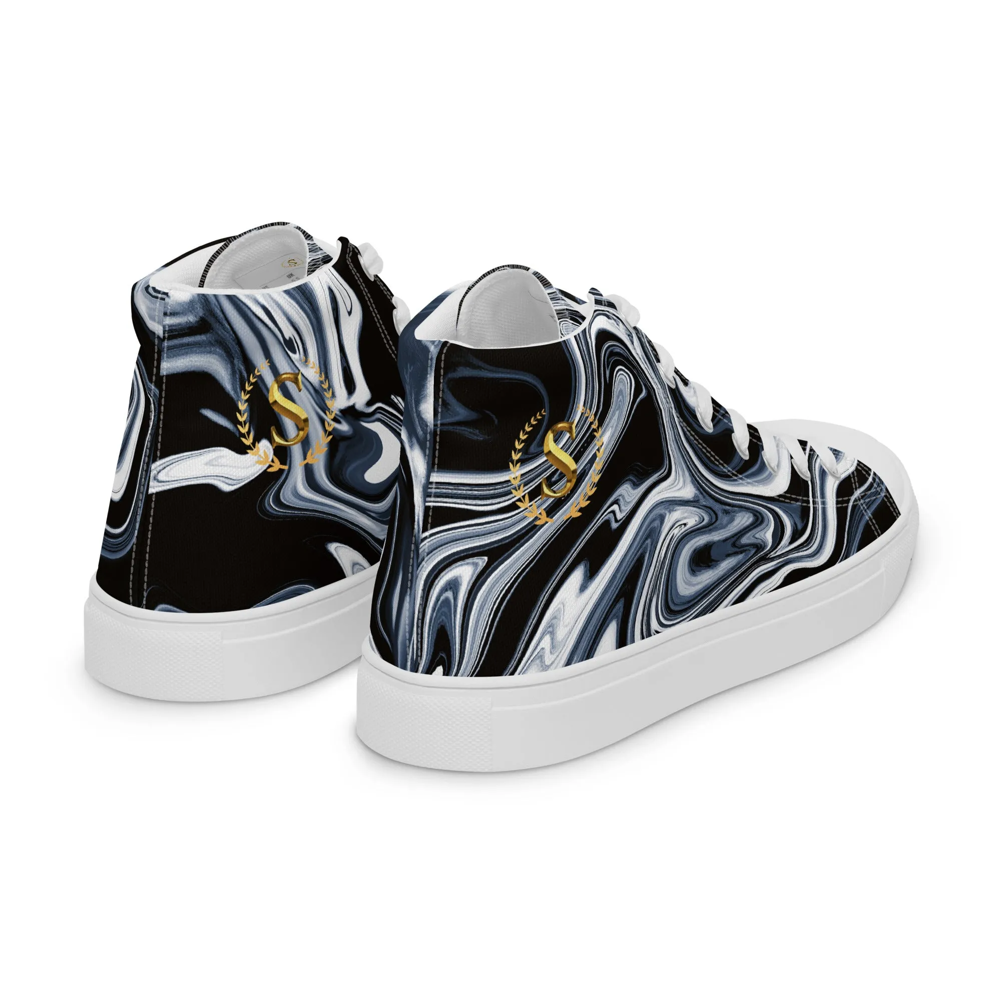 Men’s high top canvas shoes