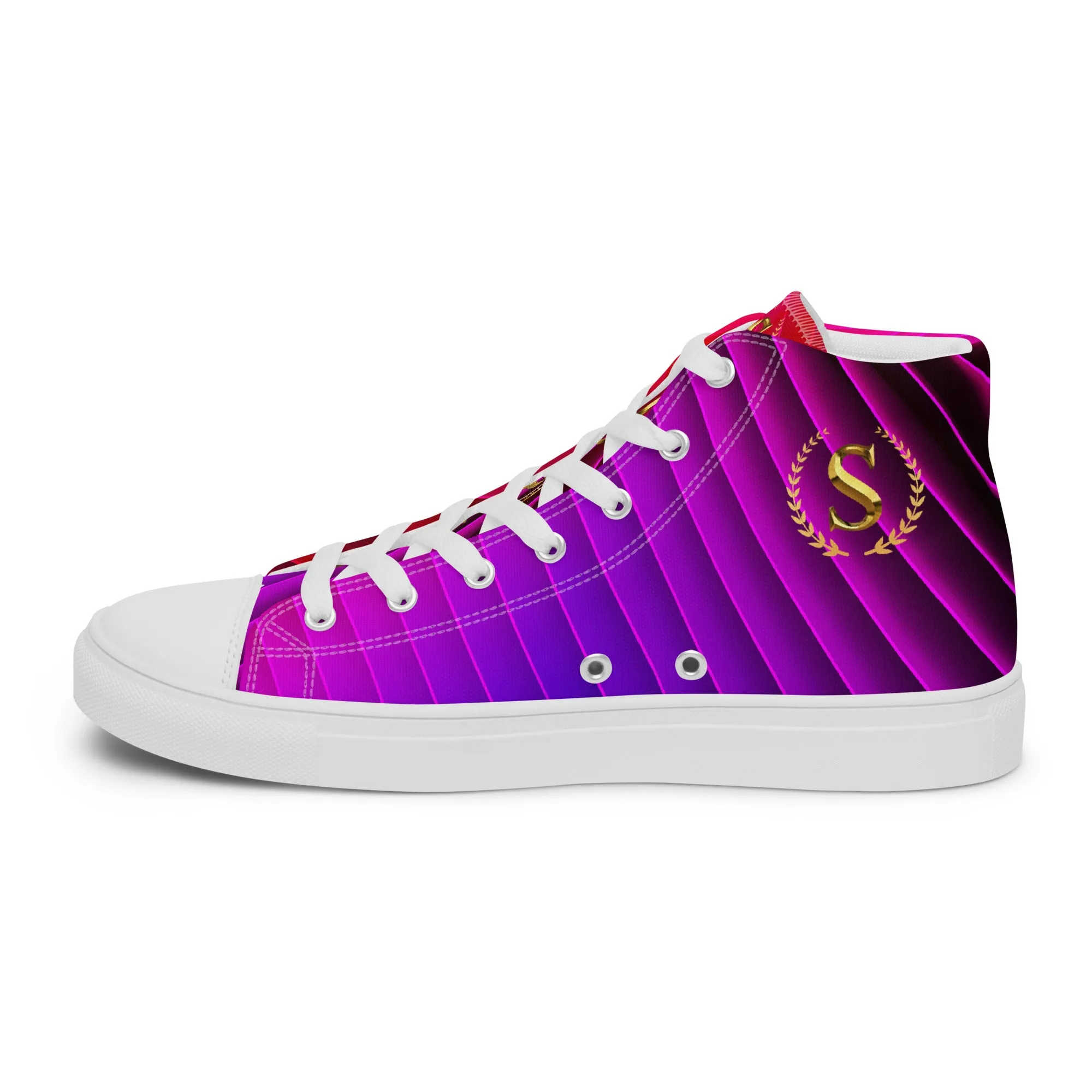 Men’s high top canvas shoes