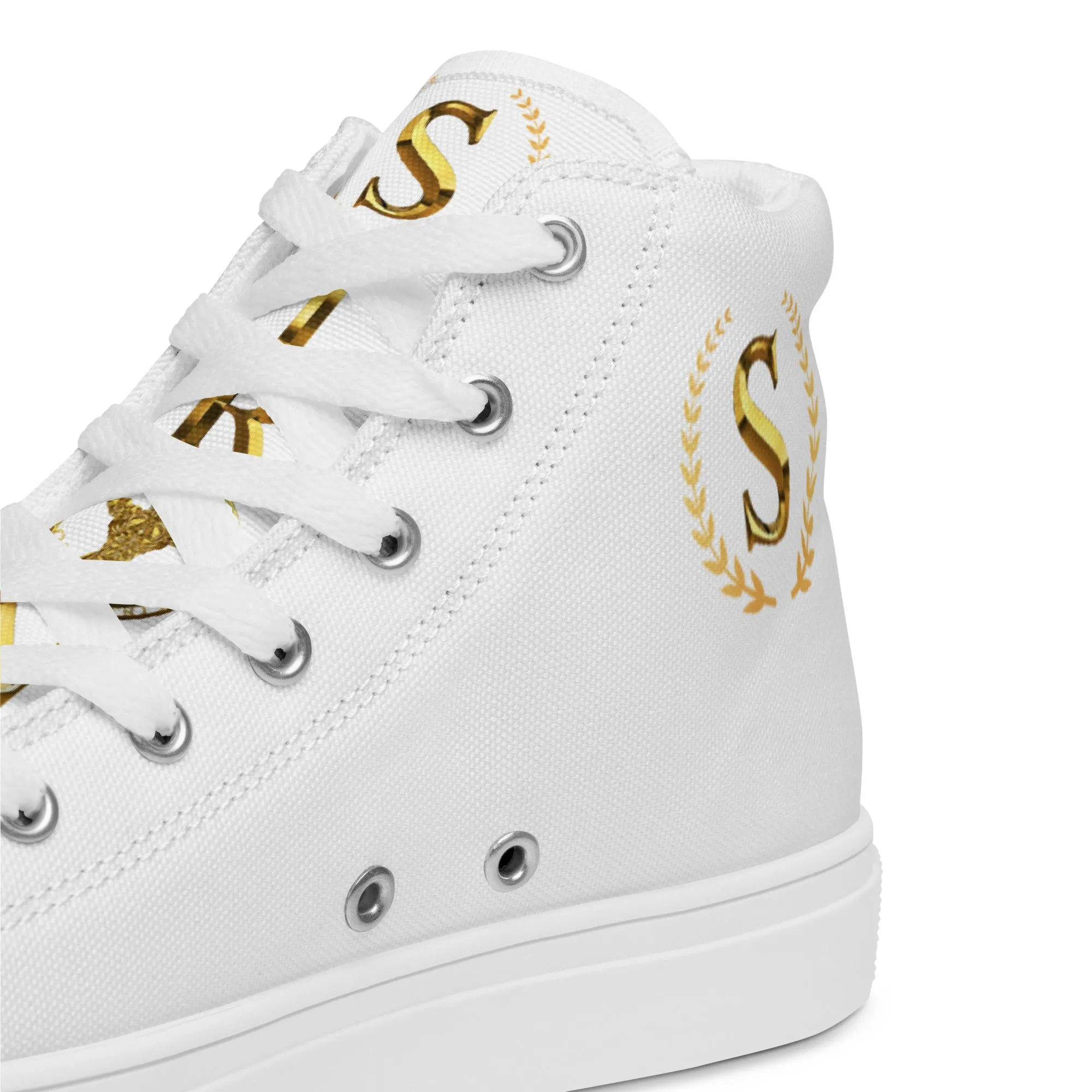 Men’s high top canvas shoes
