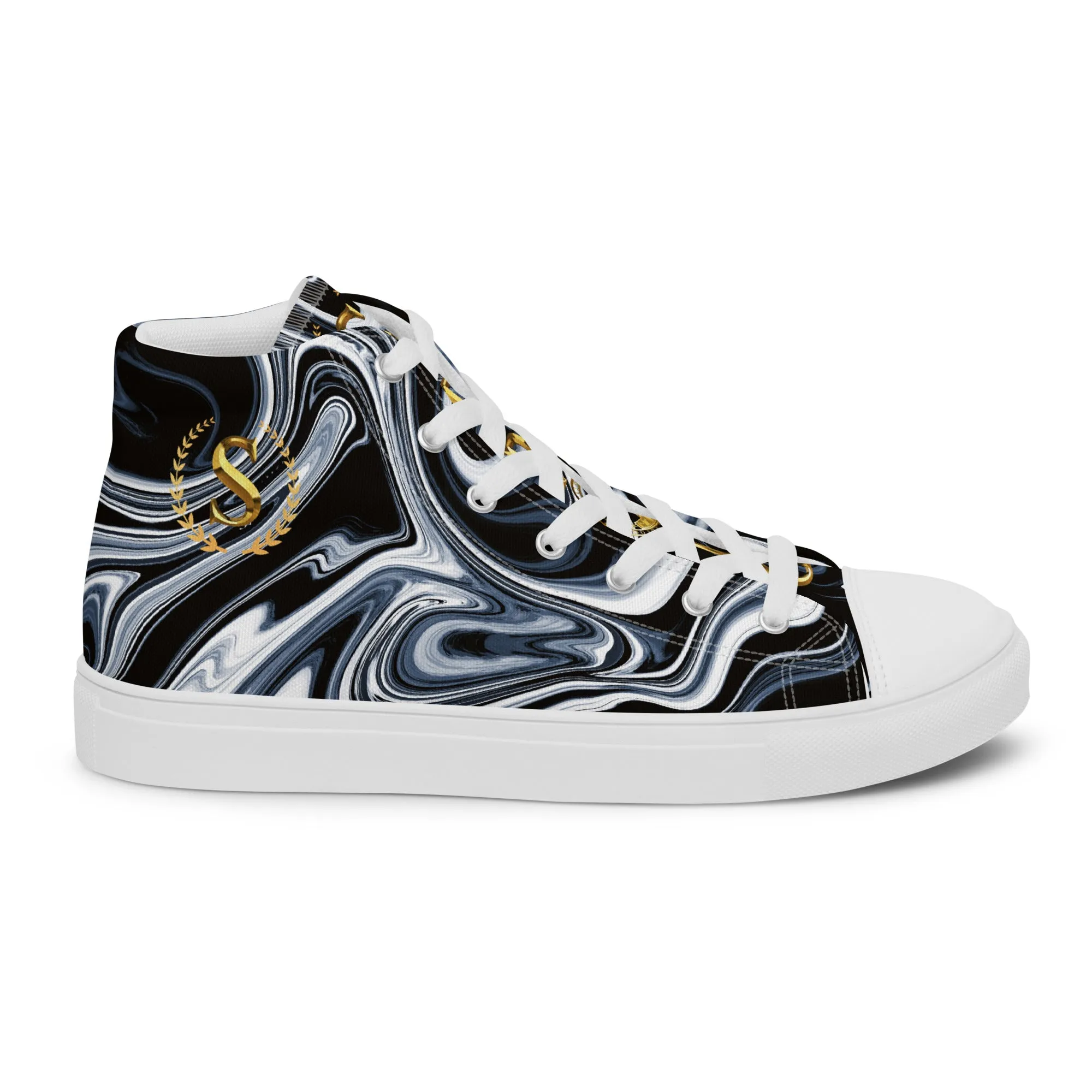 Men’s high top canvas shoes