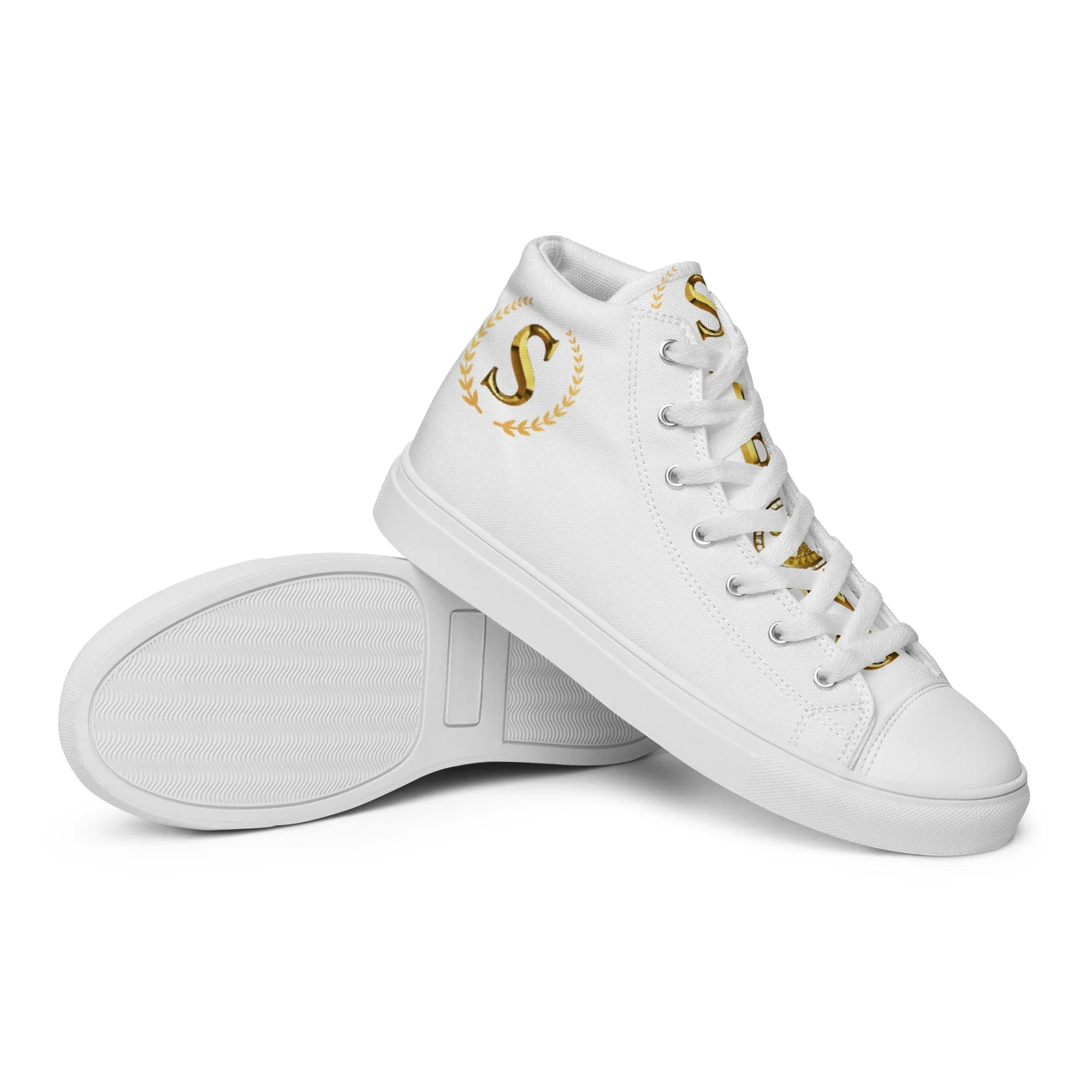 Men’s high top canvas shoes