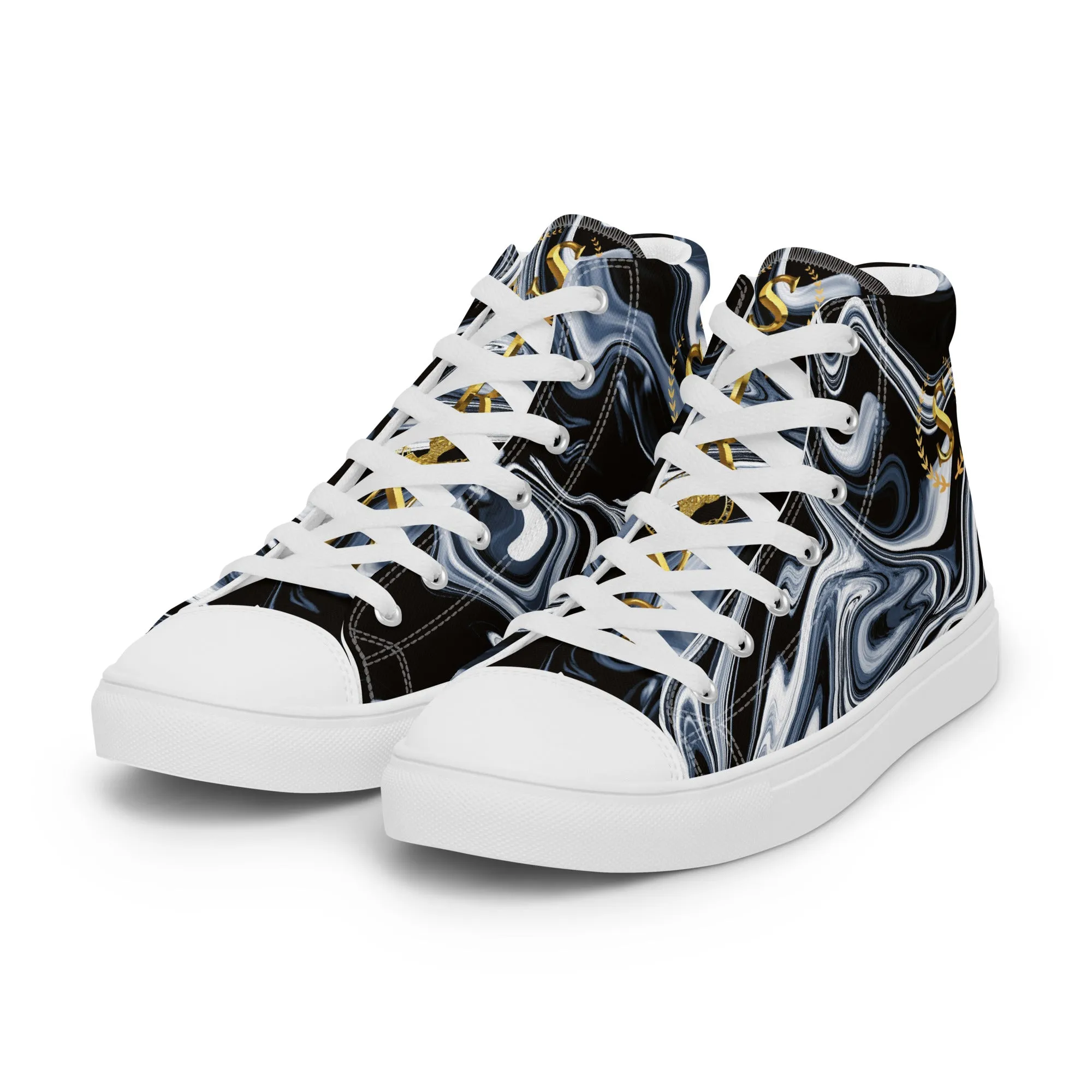Men’s high top canvas shoes