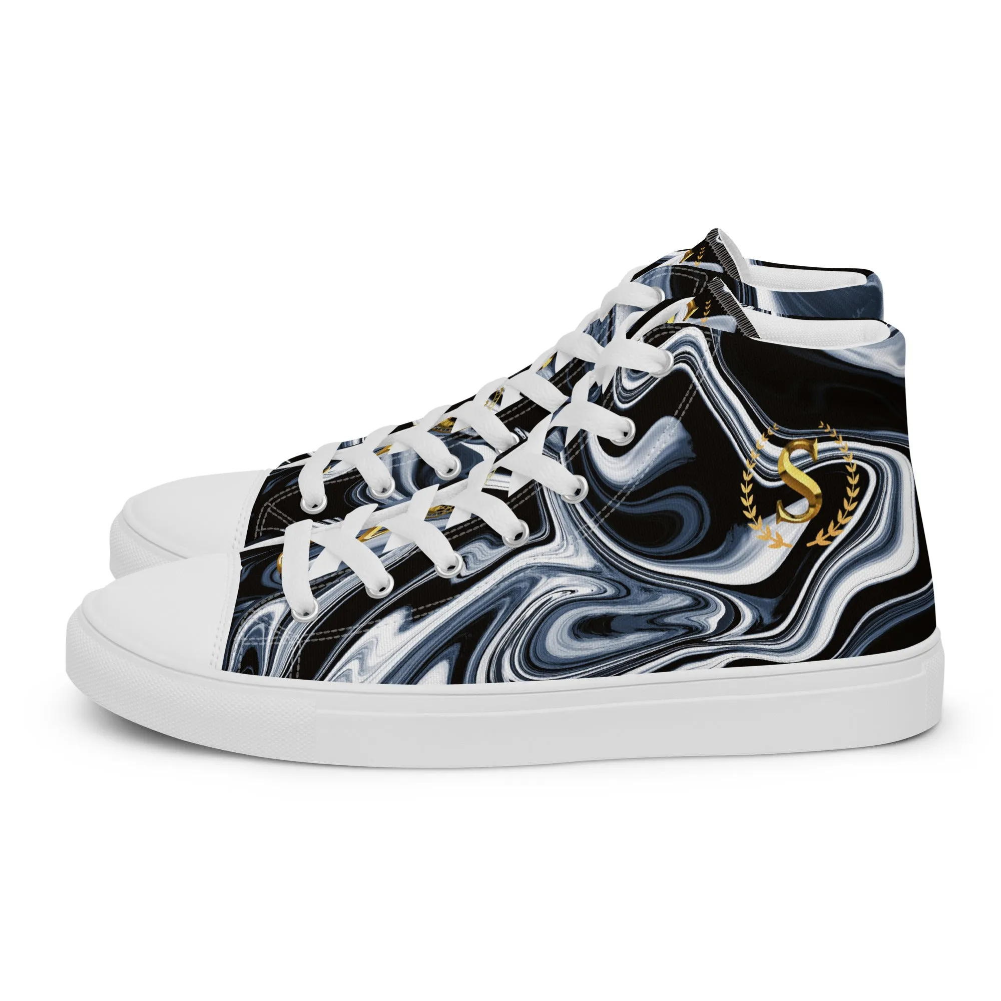 Men’s high top canvas shoes