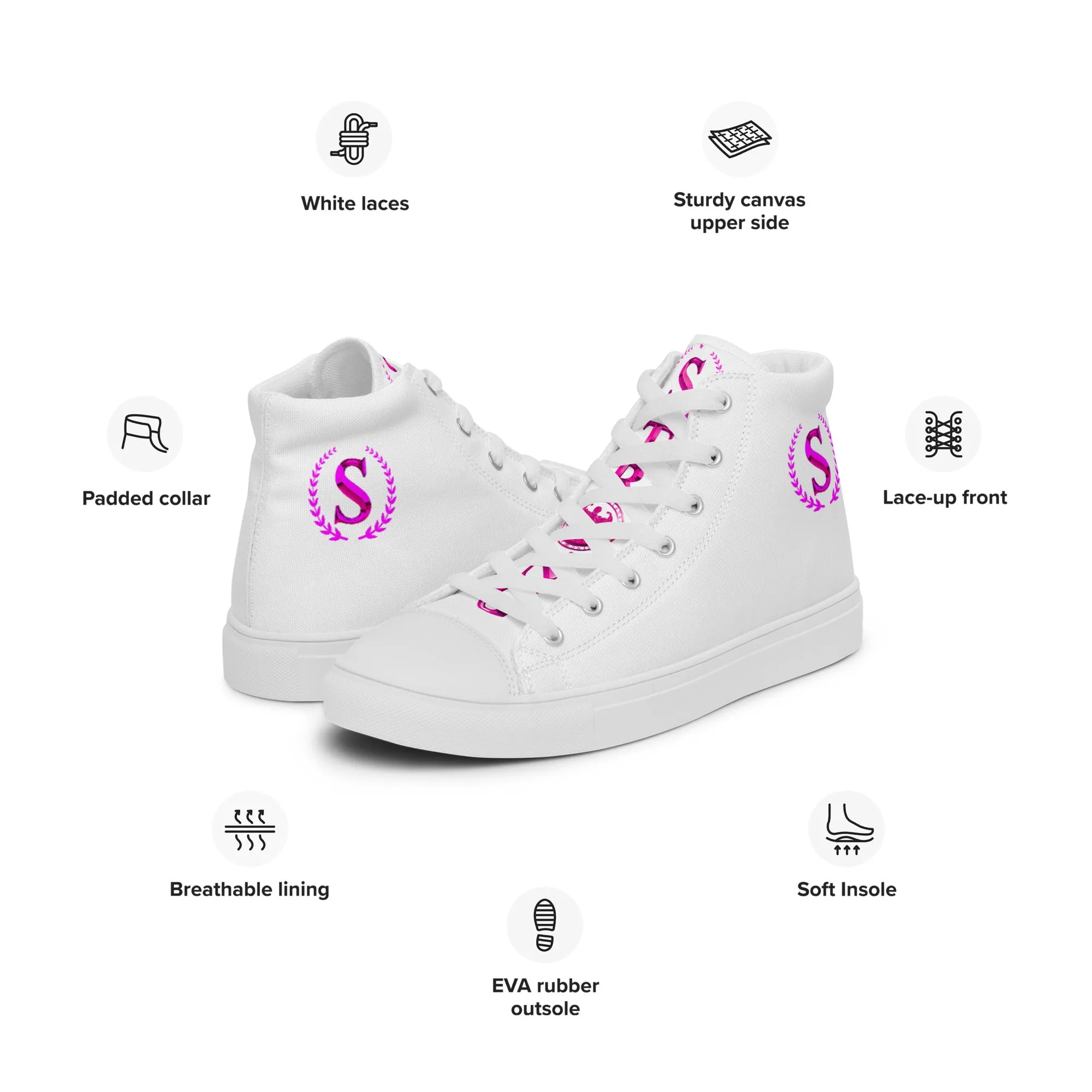 Men’s high top canvas shoes