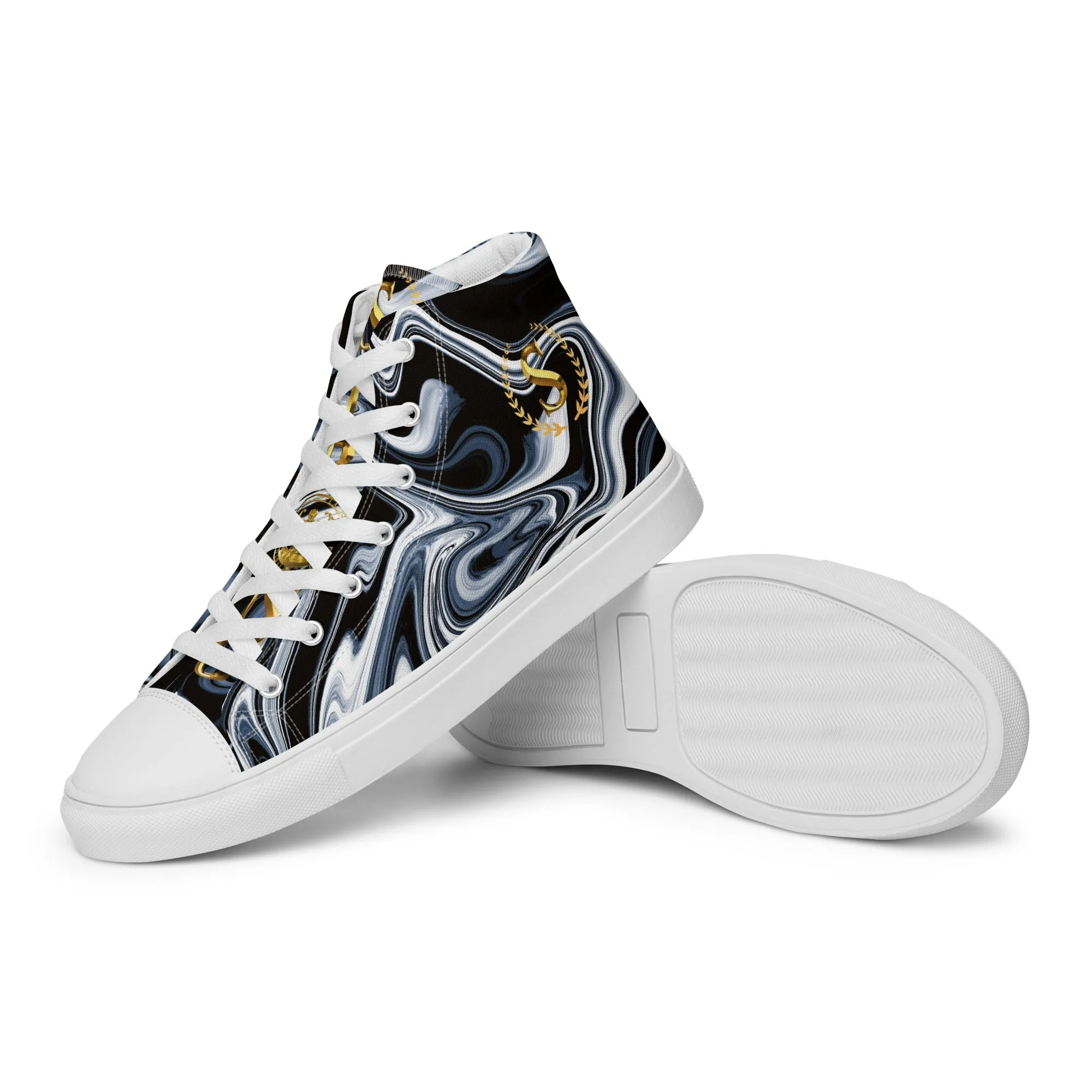 Men’s high top canvas shoes