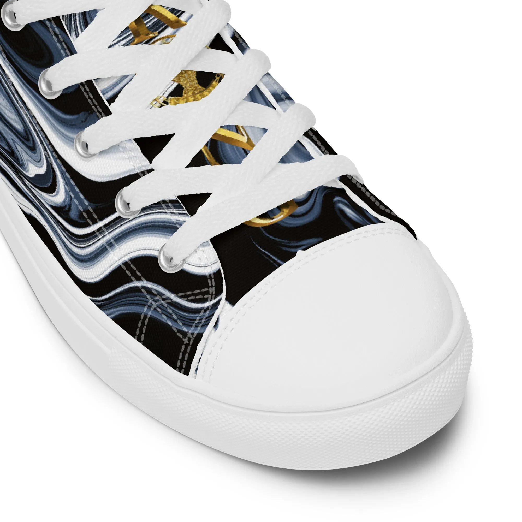 Men’s high top canvas shoes