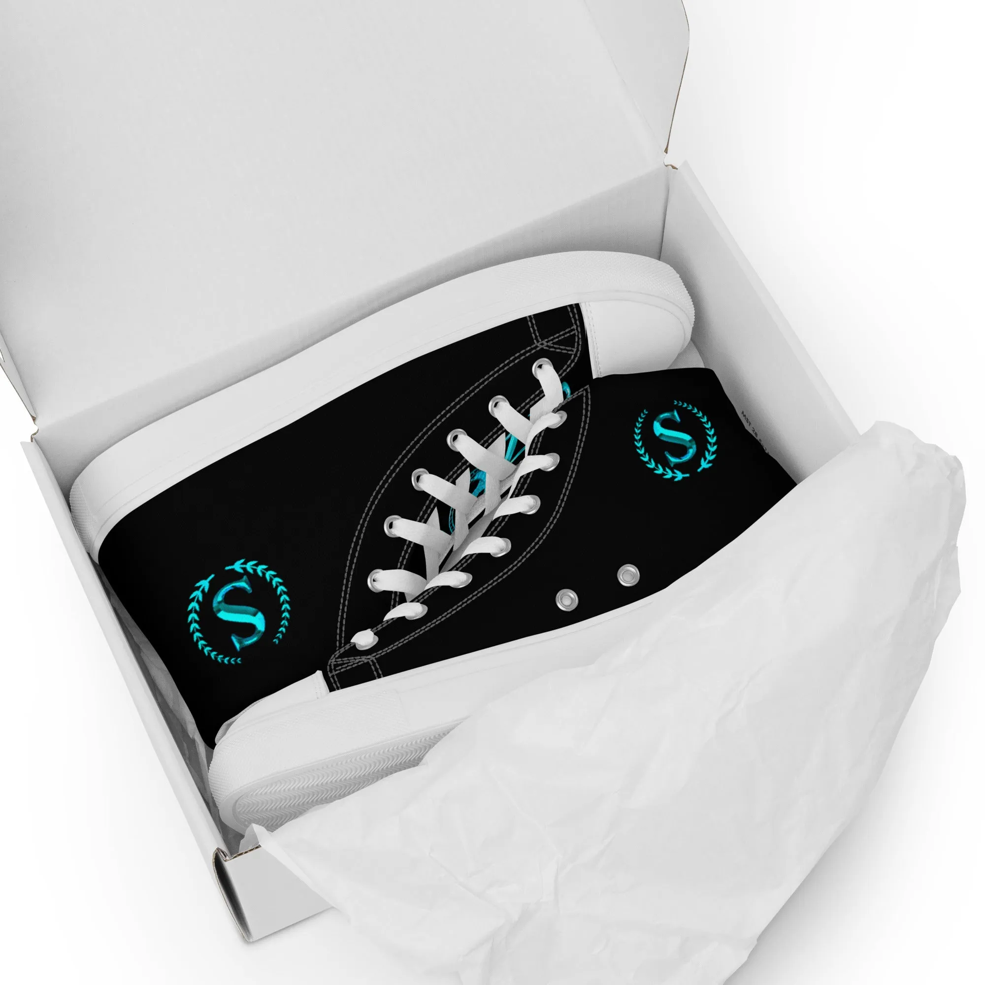 Men’s high top canvas shoes