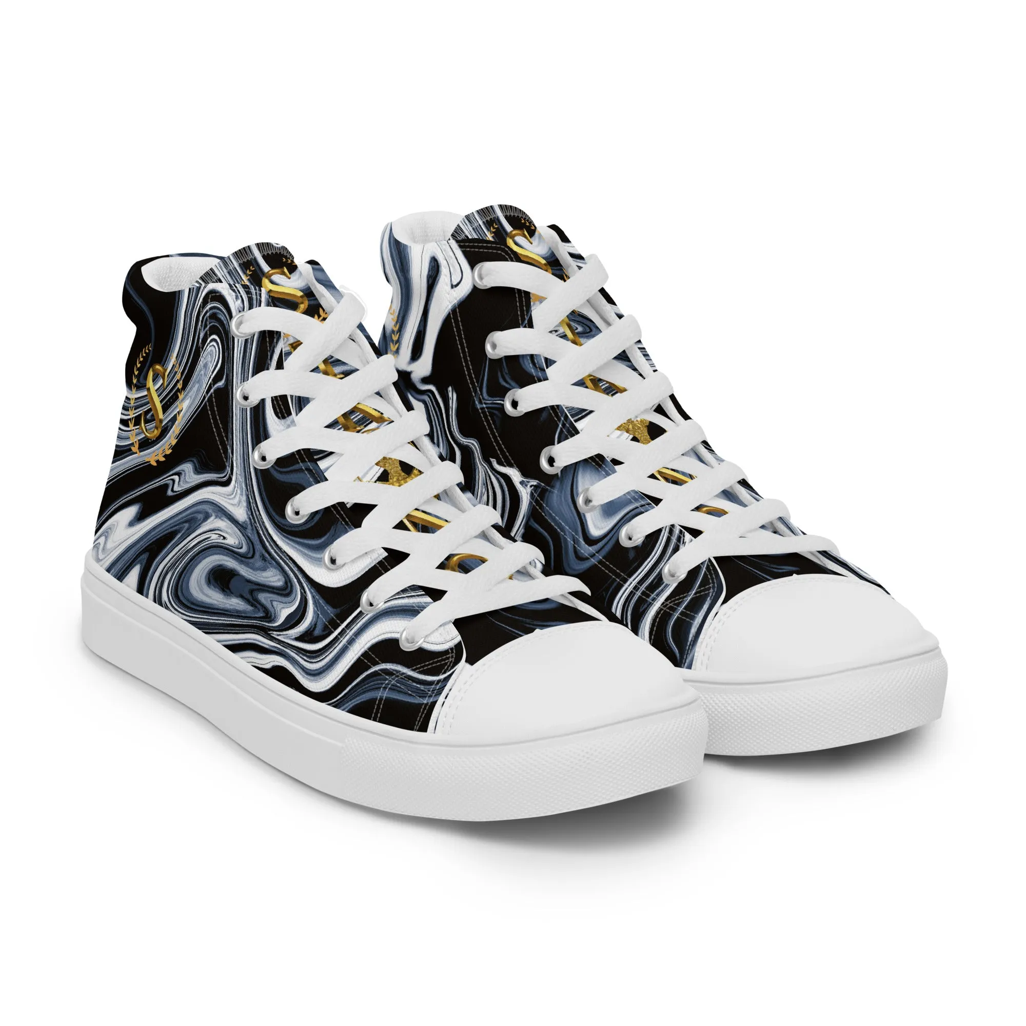 Men’s high top canvas shoes