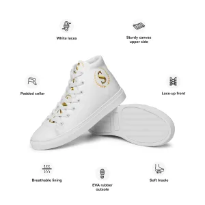 Men’s high top canvas shoes