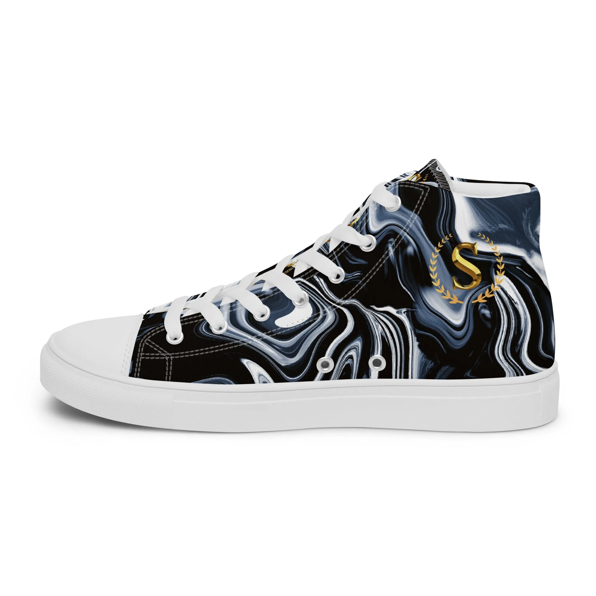 Men’s high top canvas shoes