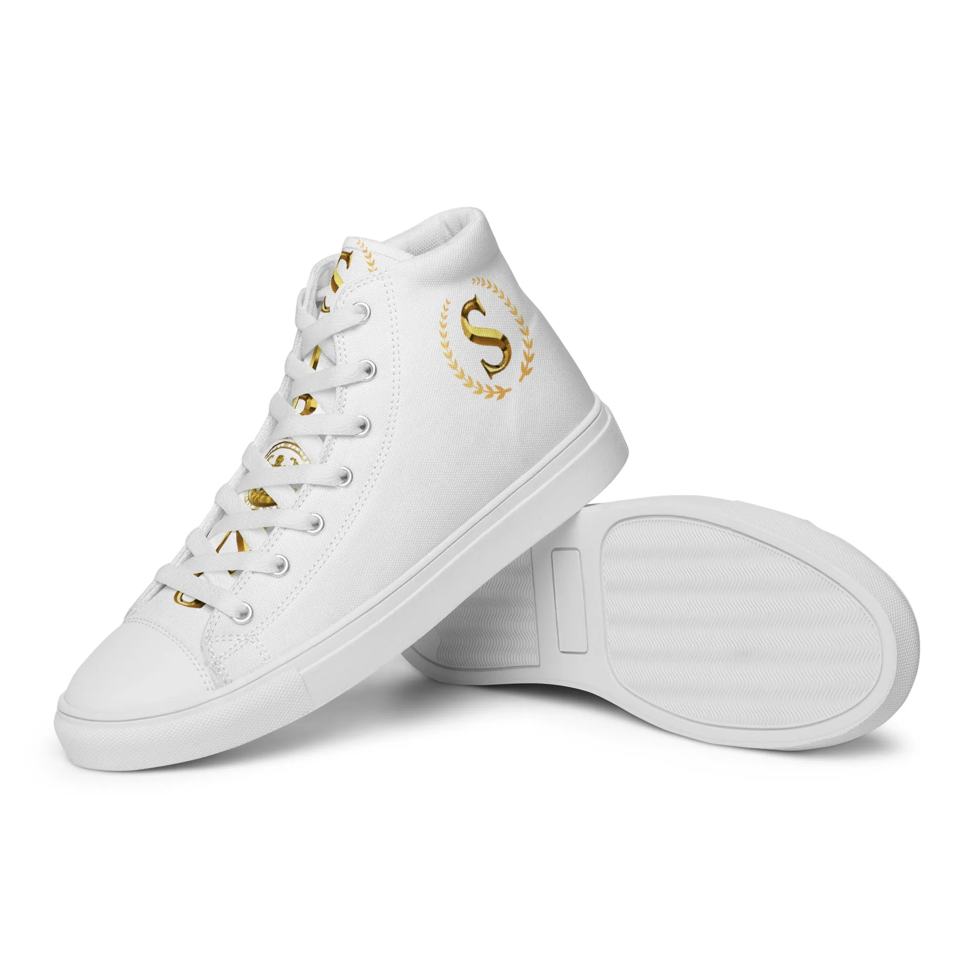 Men’s high top canvas shoes