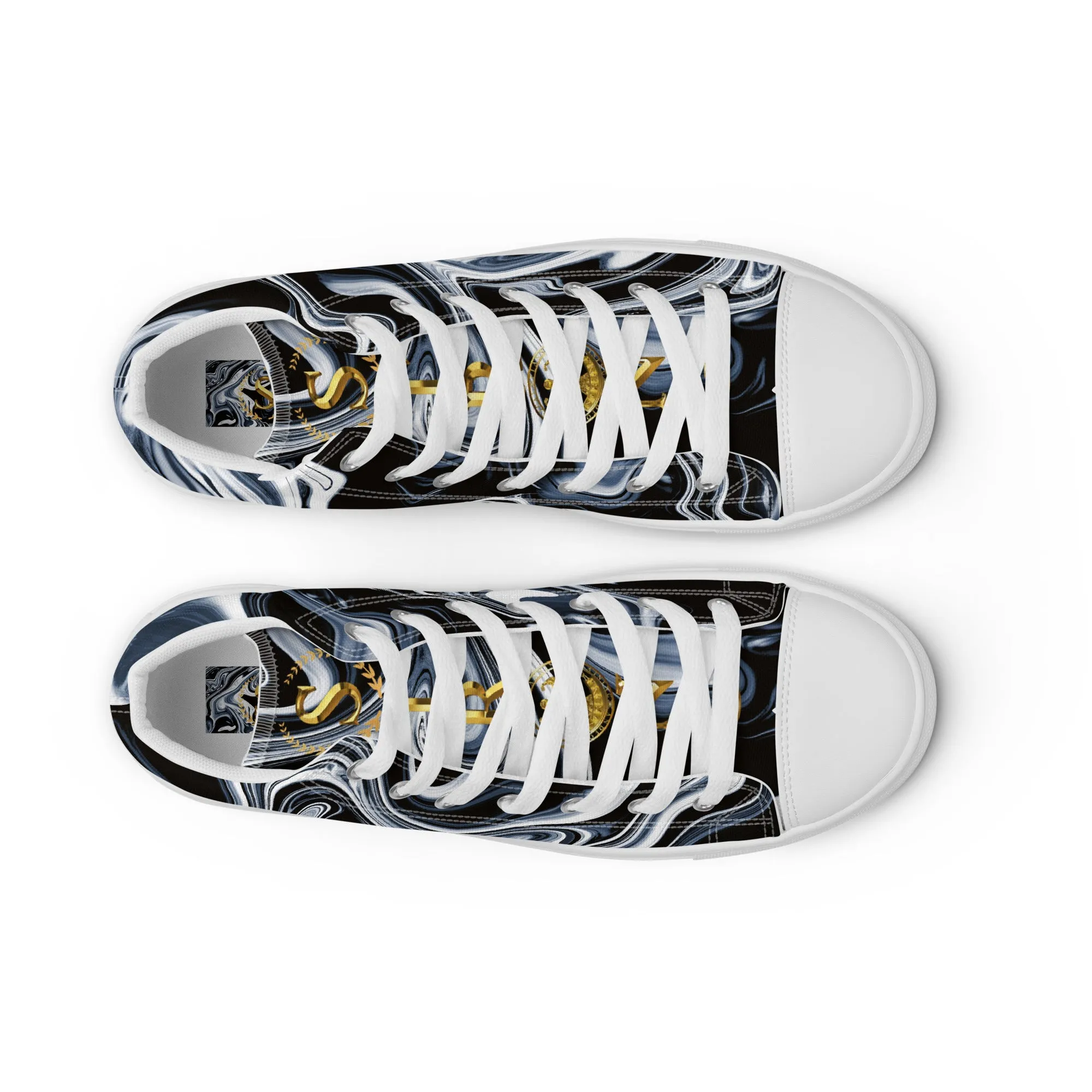 Men’s high top canvas shoes