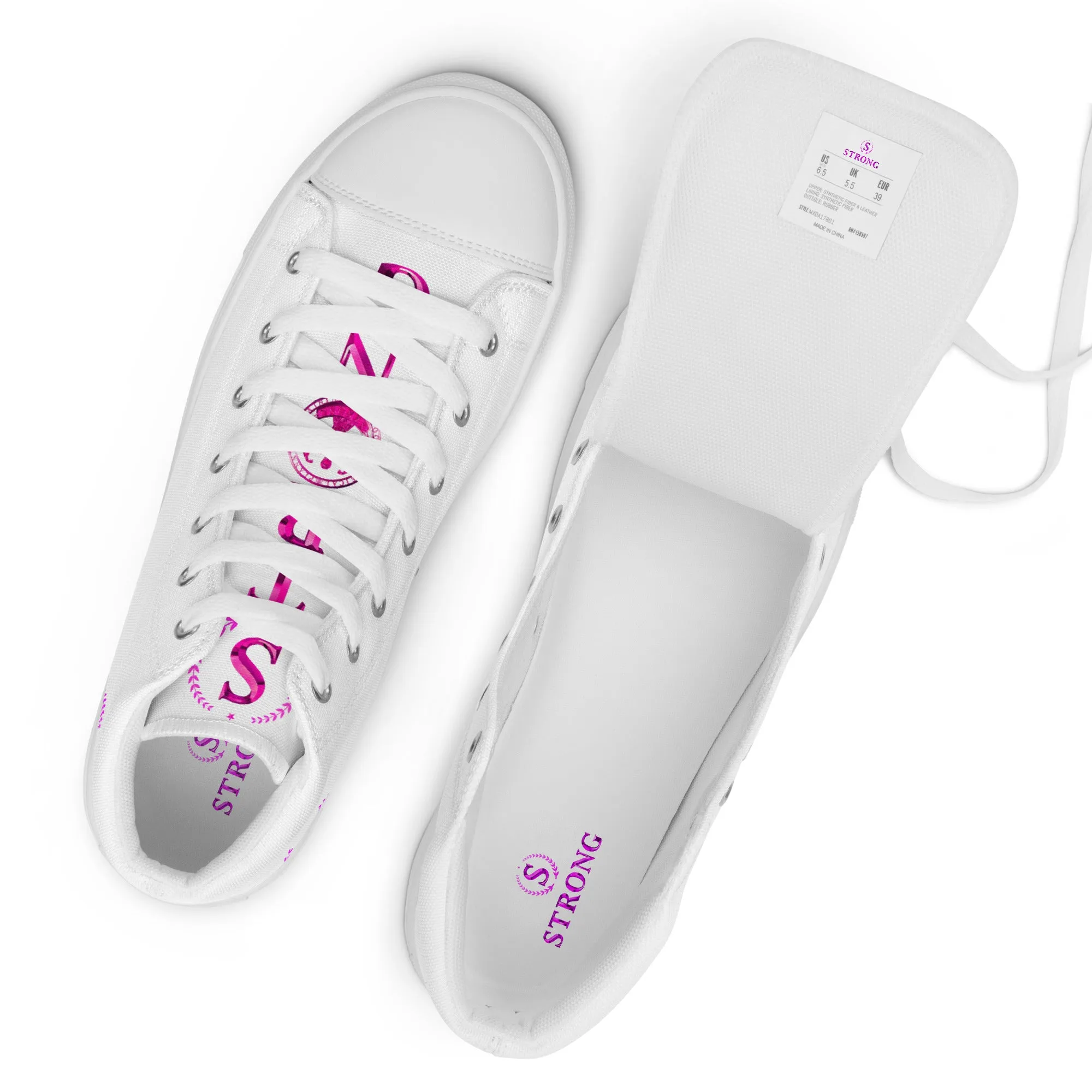 Men’s high top canvas shoes