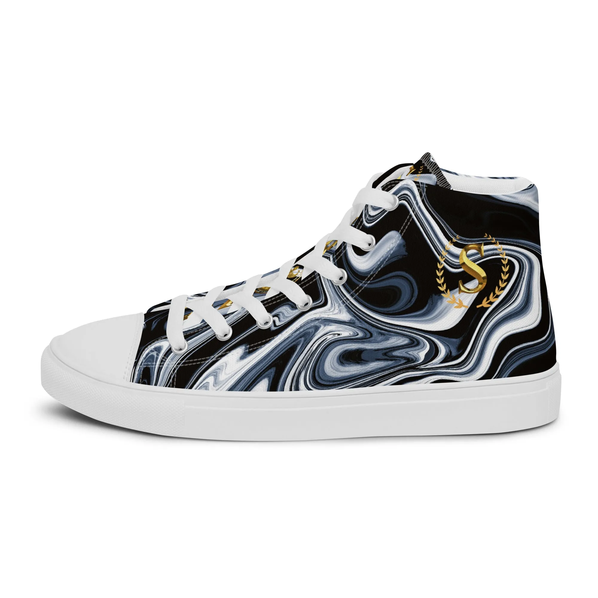 Men’s high top canvas shoes